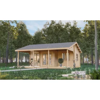 Timber Waterton faház 44 mm, 27+18 M²