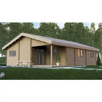 Timber Ebro faház  - lakóház szigeteléssel, 79,77 m²